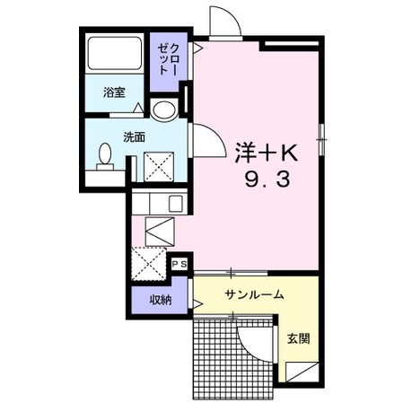 赤堀駅 徒歩4分 1階の物件間取画像